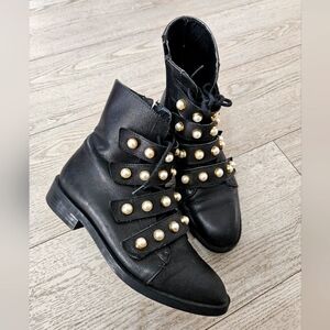 ZARA Black Studded Women's Boots
